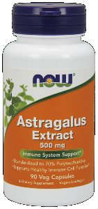 Astragalus 70% Extract (90 Vcaps 500 mg) NOW Foods